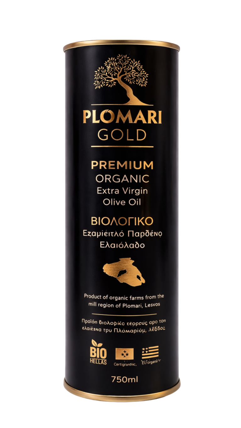 Био екстра върджин зехтин Plomari Gold Premium 750 мл  |  Екстра Върджин Зехтин