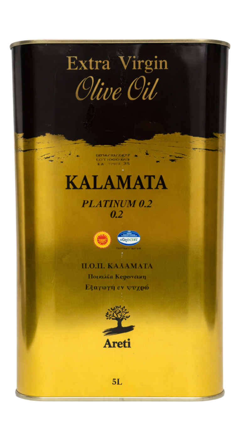 Премиум зехтин Kalamata Platinum 0.2 Extra Virgin – Areti 5 л  |  Екстра Върджин Зехтин
